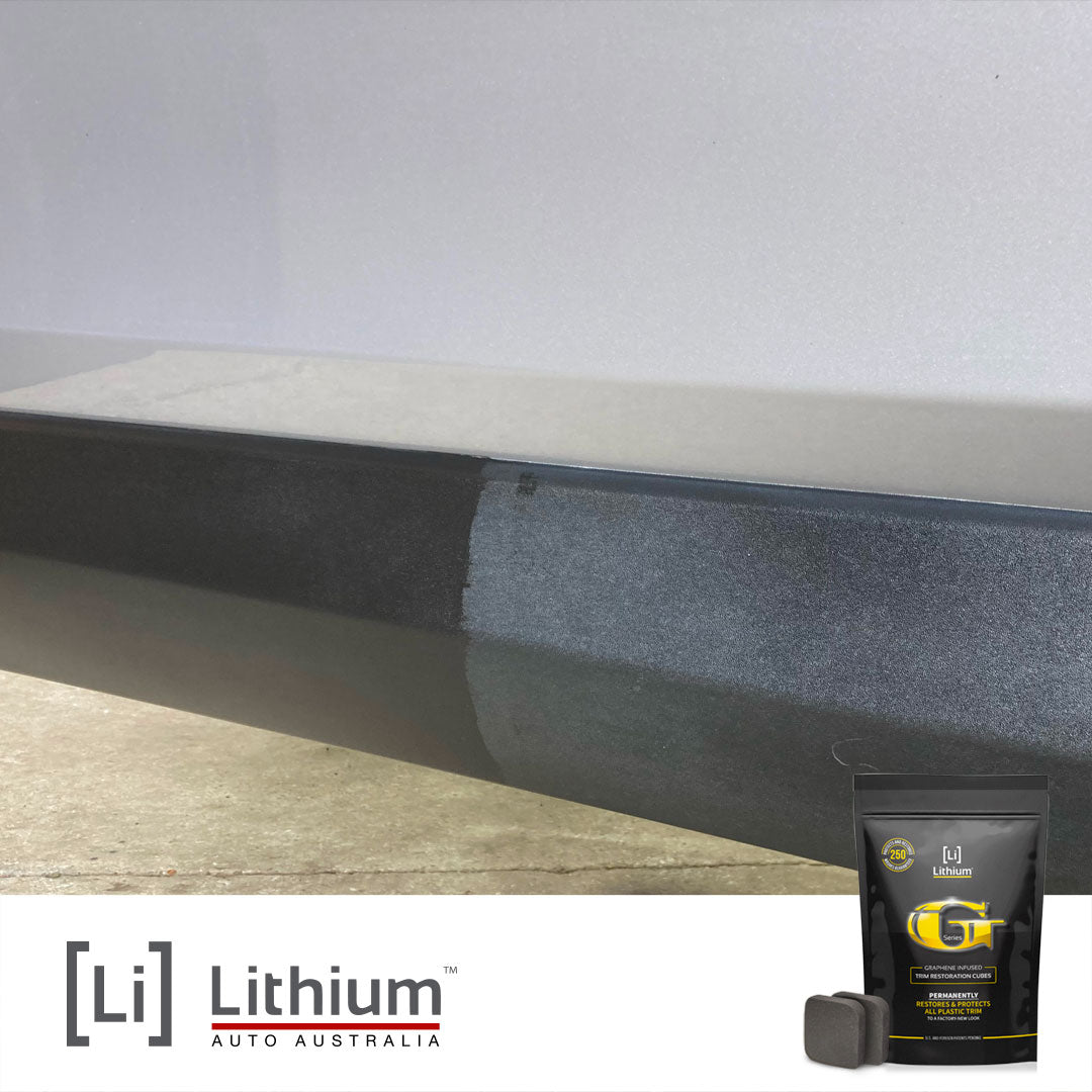 Lithium Plastic Trim Restoration Kit - Ceramic Graphene Infused - Restores Faded Car Trim To Like New